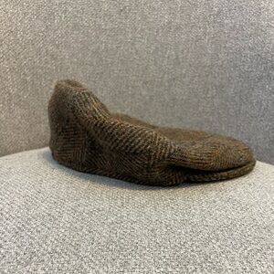 HARRIS TWEED- County Cap, Brown Herringbone